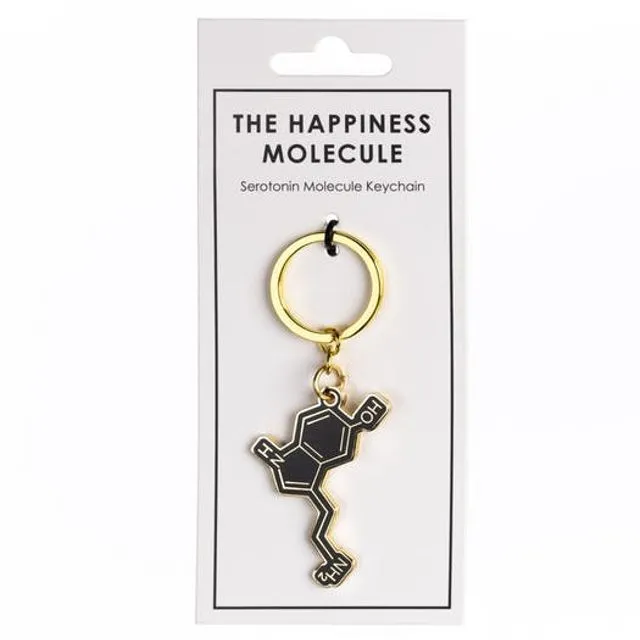 Serotonin Molecule Keychain | Luck to go | Lucky charm | Small gifts | Happiness | Serotonin Jewelry Bj55