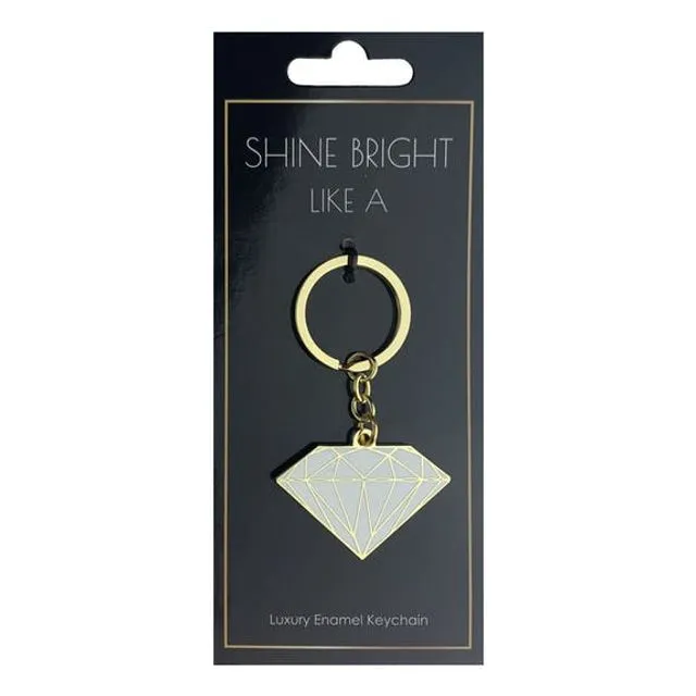 Diamond Keychain | Luxury Keyring for Women | Small Birthday Present Idea | Gift for Girls | Shine Bright Like a Diamond Bj79