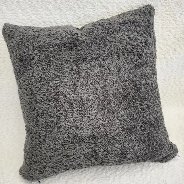 Recycled Graphite Boucle Decorative Cushion