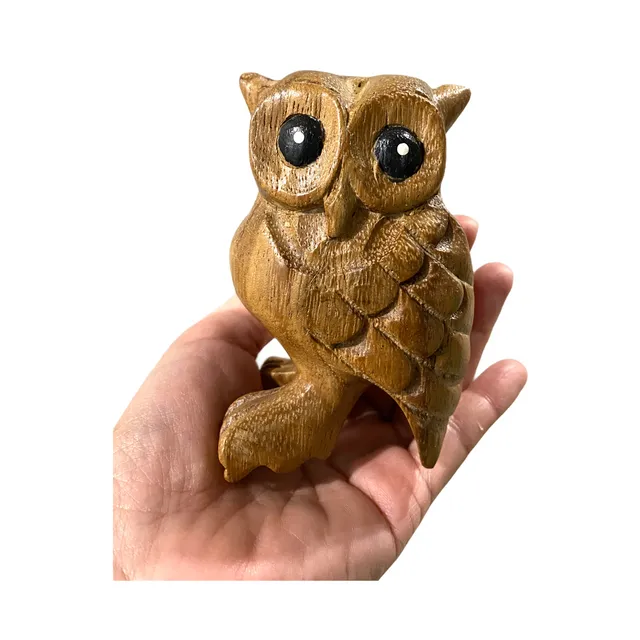 4" Wooden Owl