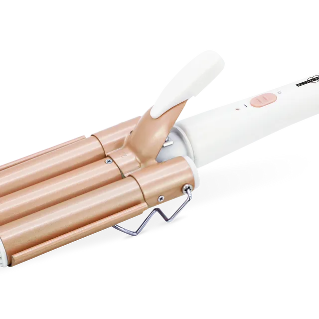 Beach Waves Curling Wand - Triple Barrel Design for Perfect Waves Rose Gold