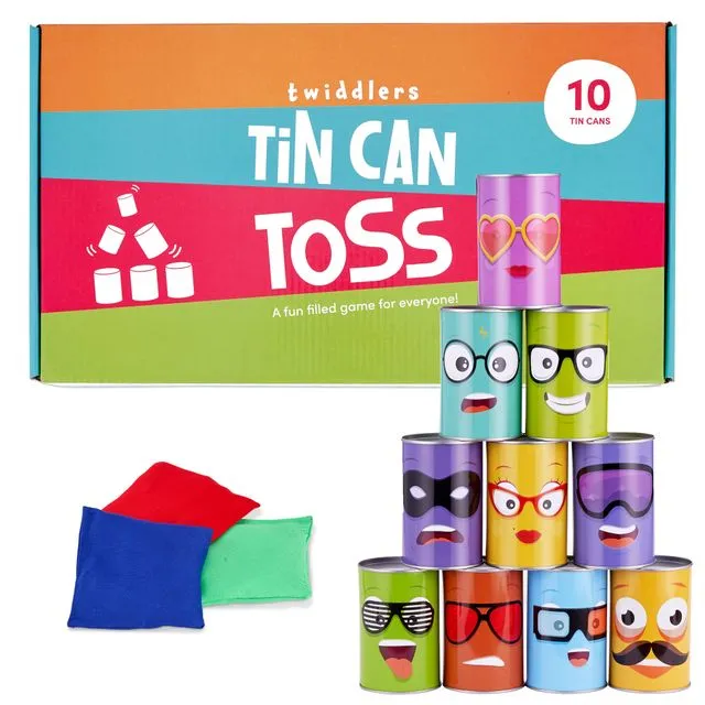 13 Pieces Tin Can Alley Party Toss Game