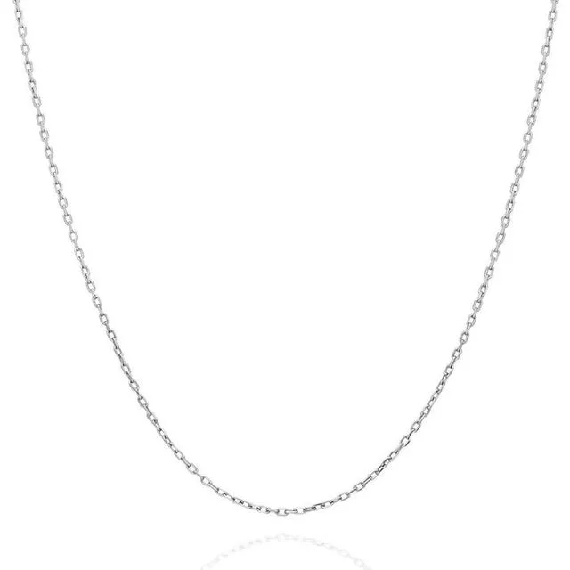 Curb Chain Necklace Sterling Silver