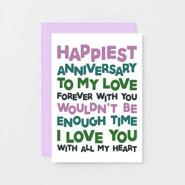 Happiest Anniversary Card | SE0709A6