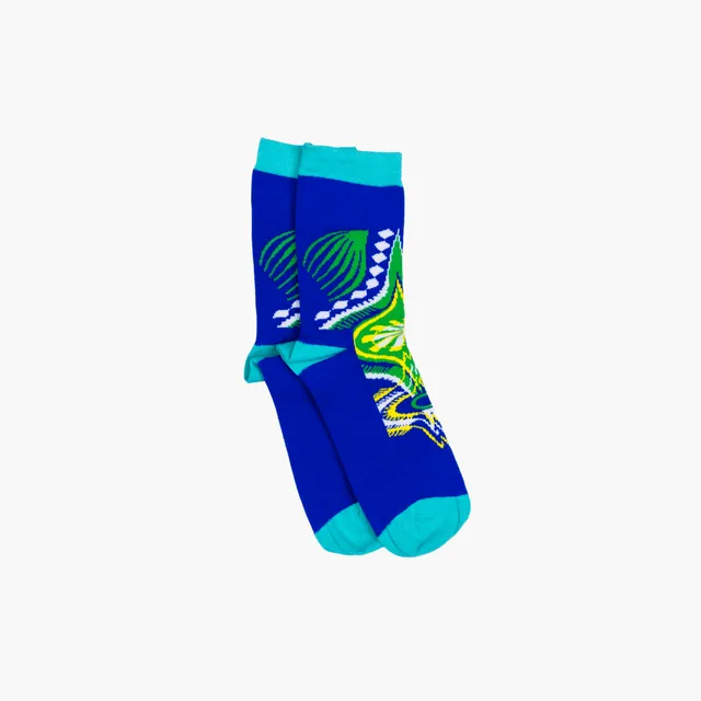 Kids Dashiki Socks (blue)