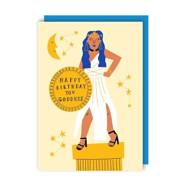 Birthday Goddess Greeting Card pack of 6
