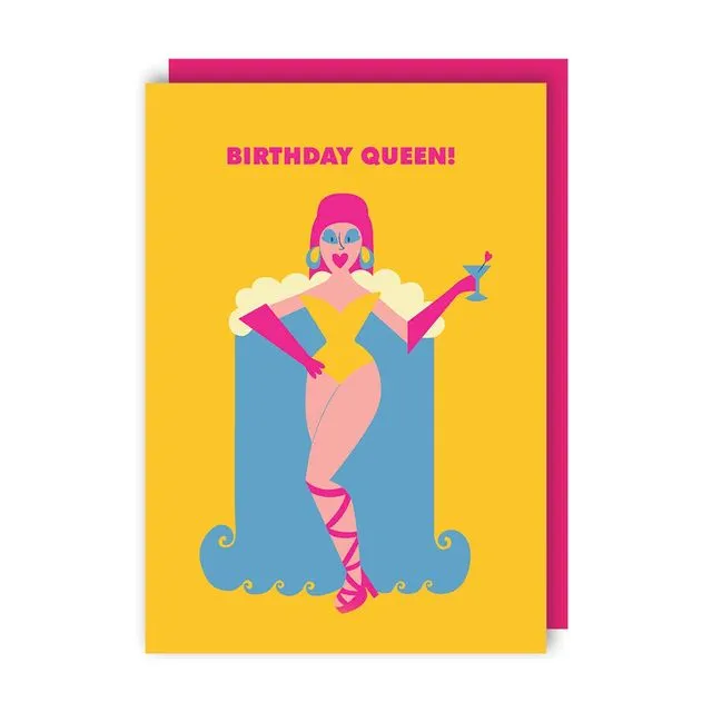 Birthday Queen LGBTQ+ Greeting Card pack of 6