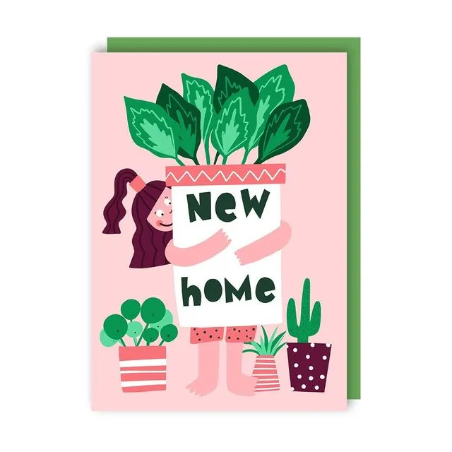 Plants New Home Greeting Card pack of 6