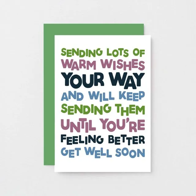 Warm Wishes Get Well Card | SE0708A6