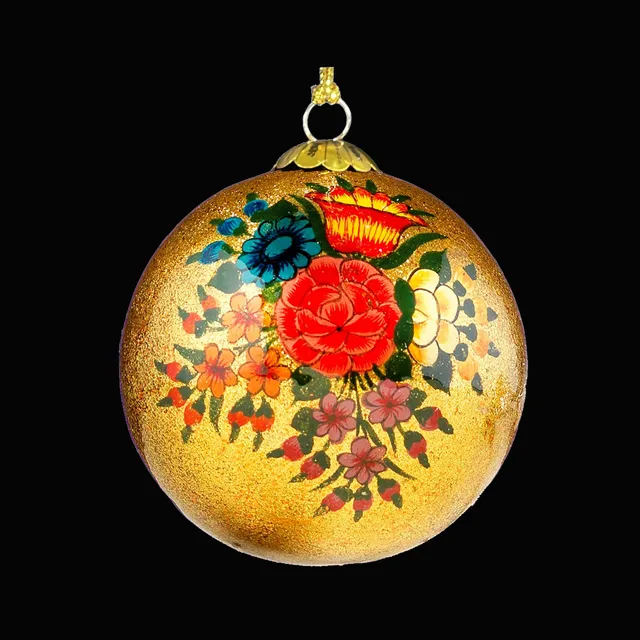 Gold Blooms - Handmade Bauble