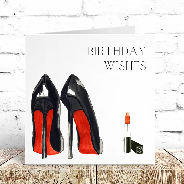 Black Shoes Greeting Card