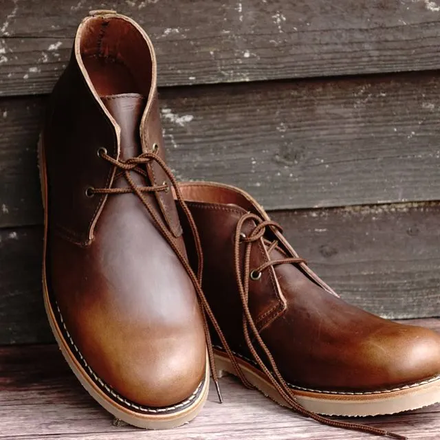 Elgon Leather Chukka Boots Brown