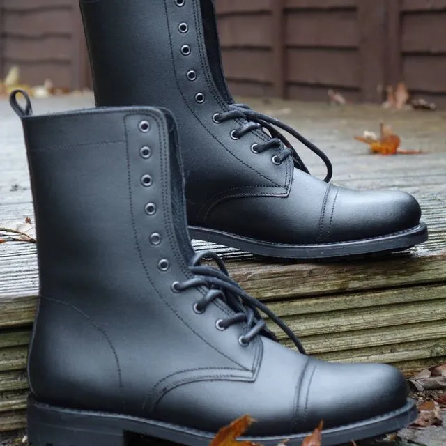 Vesuvius Black Ranger Leather Boots