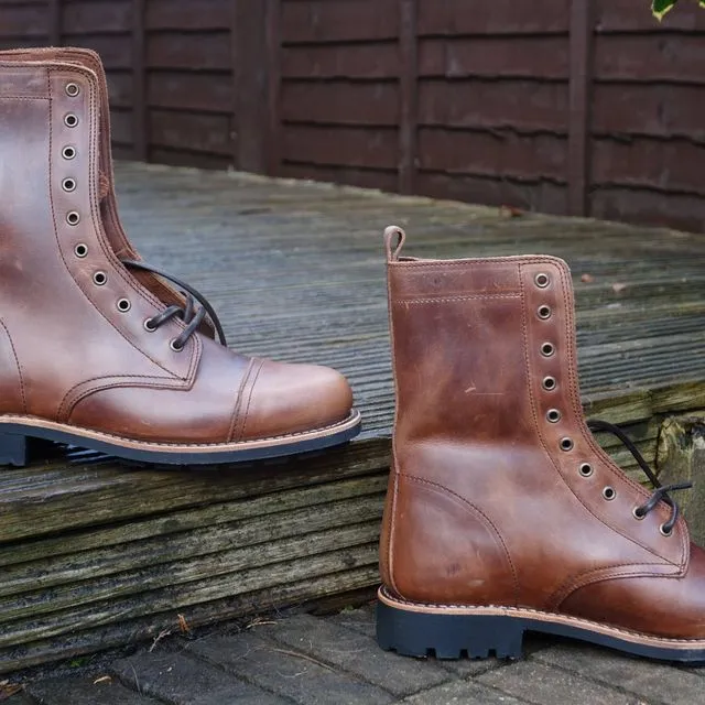 Vesuvius Ranger Leather Boots -Tangerine Brown