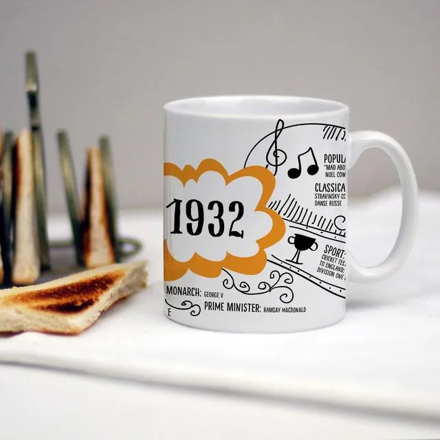90th birthday mug of 1932
