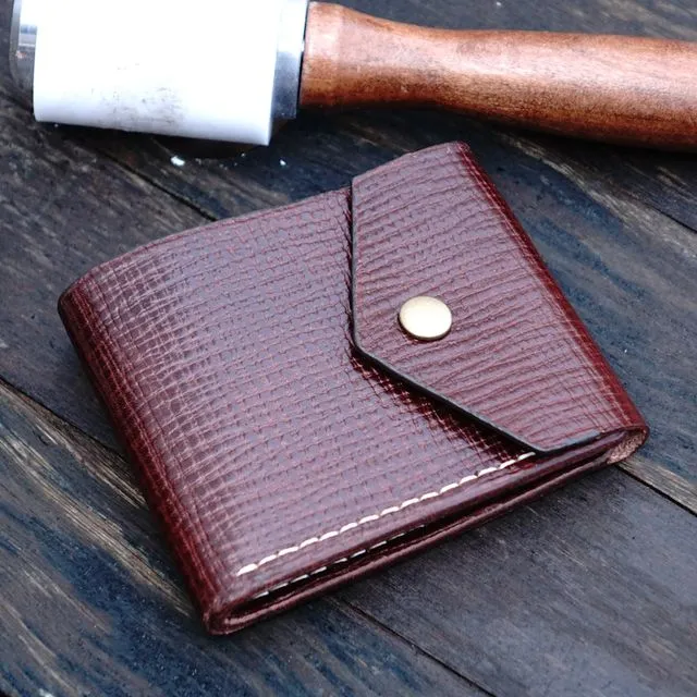 Handmade Men Bi Fold Leather Wallet