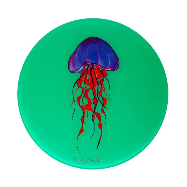 Jemima Jellyfish Recycled Glass Platter
