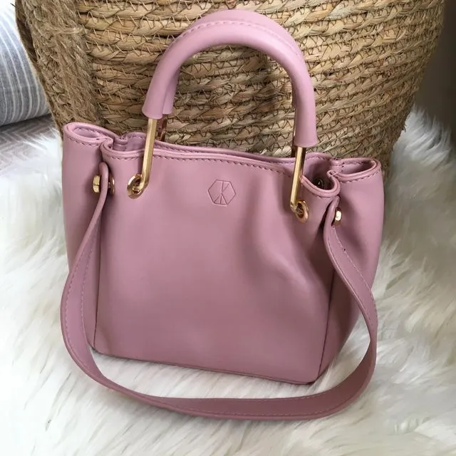 Mini Vegan Handbag - Pink