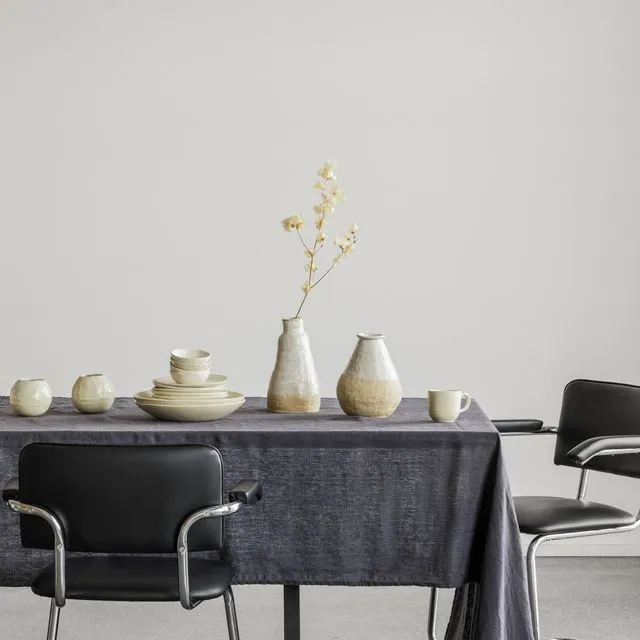 Linen Tablecloth Charcoal (145x250cm)