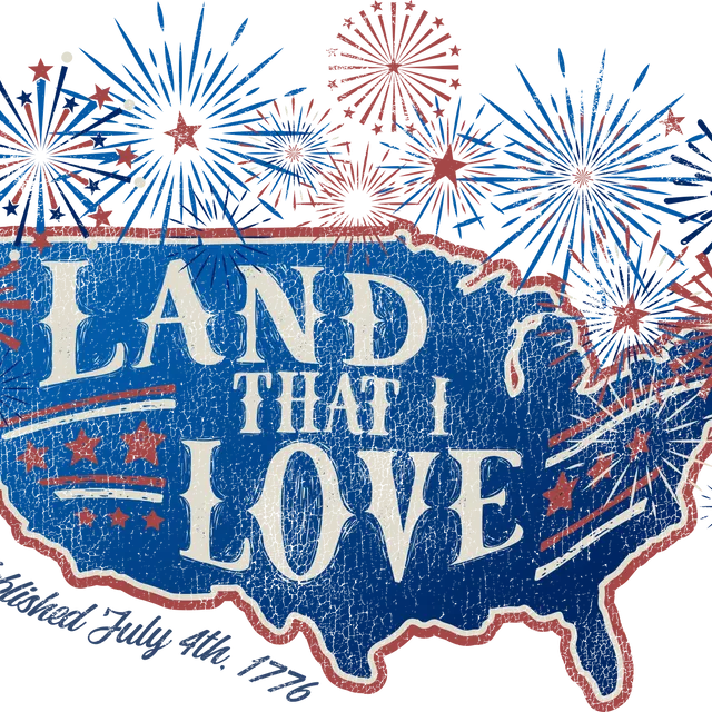 Land That I Love America, 3"x3" Magnet