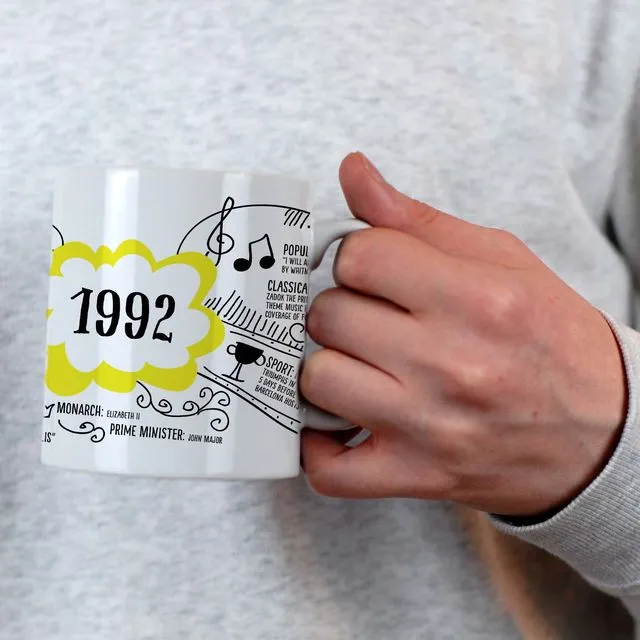 30th birthday mug of 1992