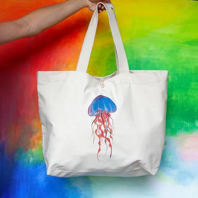 Jemima Jelly fish Organic Tote Bag