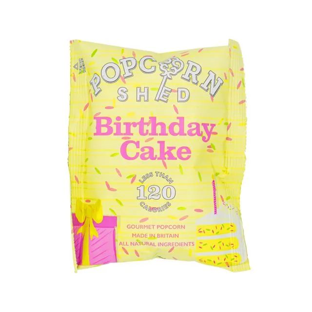 Birthday Cake Popcorn Snack Pack: Case of 16