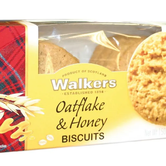Walkers Oatflakes & Honey Biscuits 6 x 150g