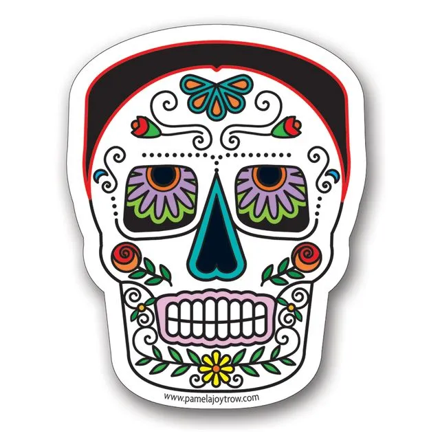 Diego Rivera Sugar Skull Day of the Dead Sticker Fridas Husband