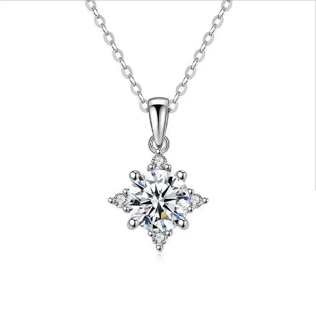 S925 Sterling Silver Moissanite Necklace