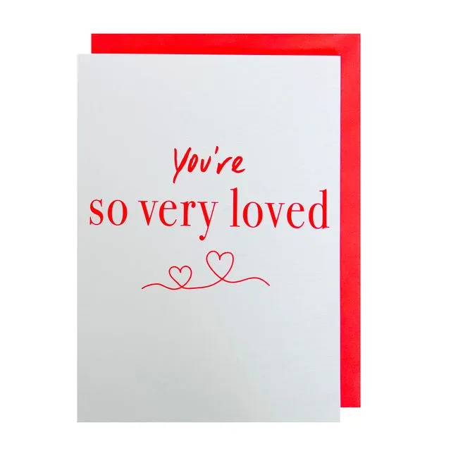 You're very loved Card with Tattoos