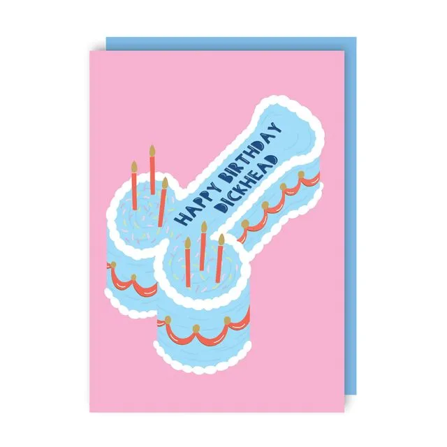 Happy Birthday Dickhead Greeting Card pack of 6