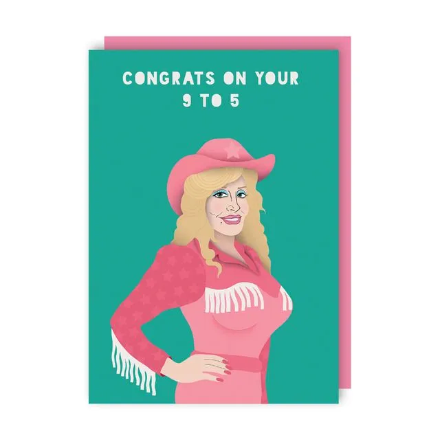 Dolly Parton New Job Card pack of 6