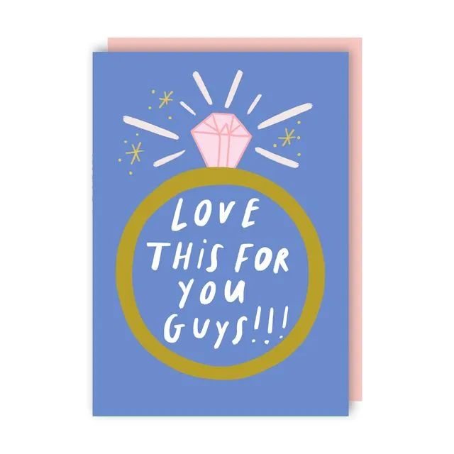 Love This for You Engagement Card pack of 6