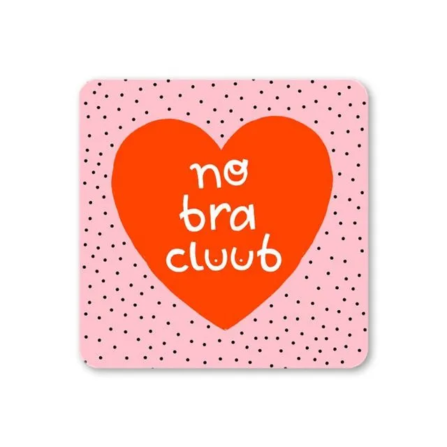 No Bra Club Coaster pack of 6