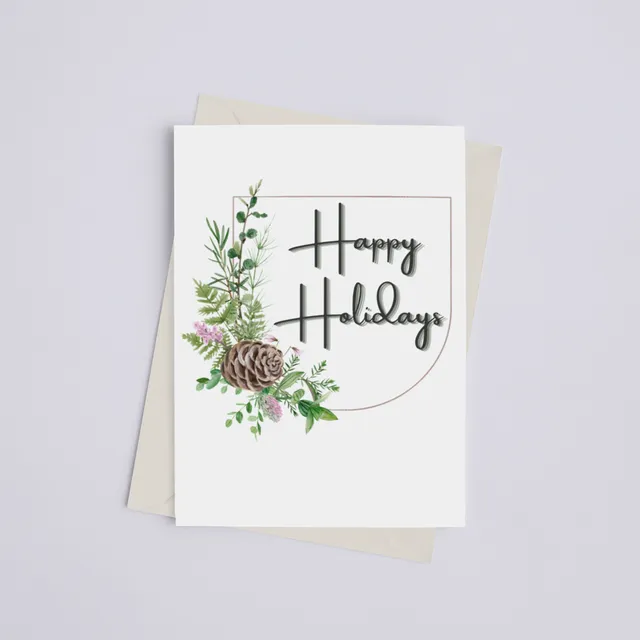 Happy Holidays - Greeting Card Pack of 10