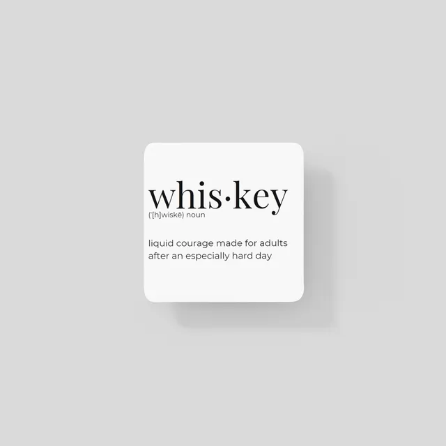Whiskey Coaster Set of 6