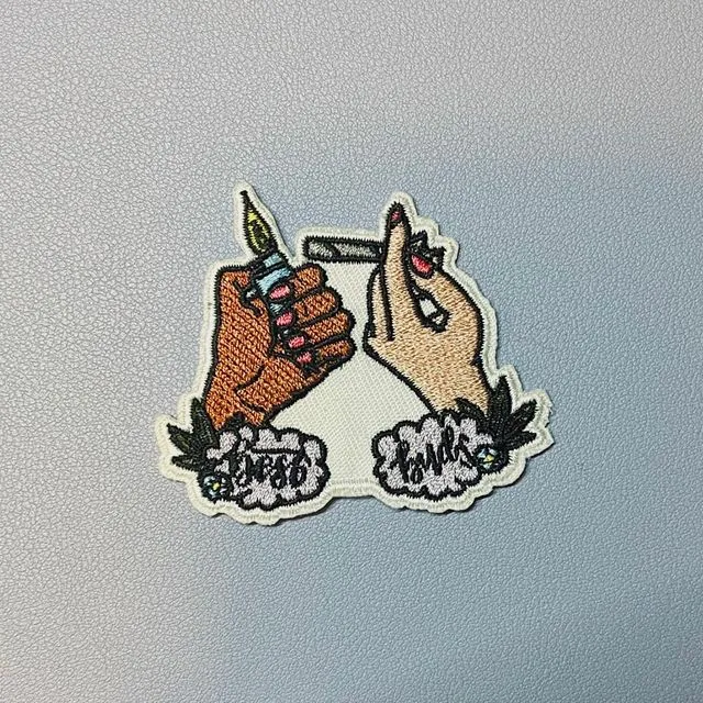 Best Buds Iron On Embroidered Patch