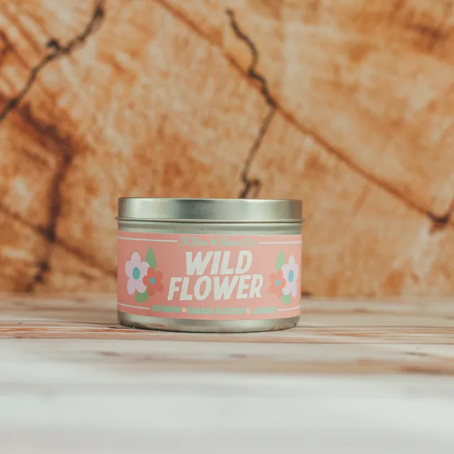Wild Flowers 8oz Tin Candle
