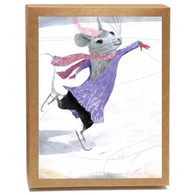 One Mouse Skate Boxed Notes - Set of 8 Cards