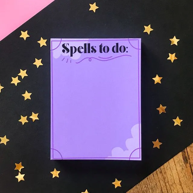 Spells To Do, Witchy Memo Pad