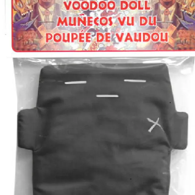 Voodoo Doll Black Carded 5"