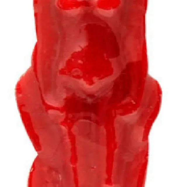 Red Woman Figure Candle