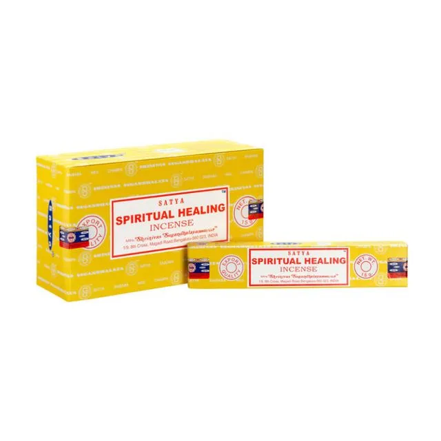 Satya Spiritual Healing Masala Incense Sticks 12 pack(180 gram) - Case of 12