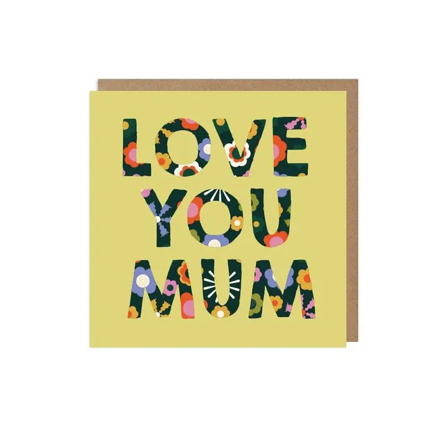 Love You Mum Mother's Day Card Pack of 6