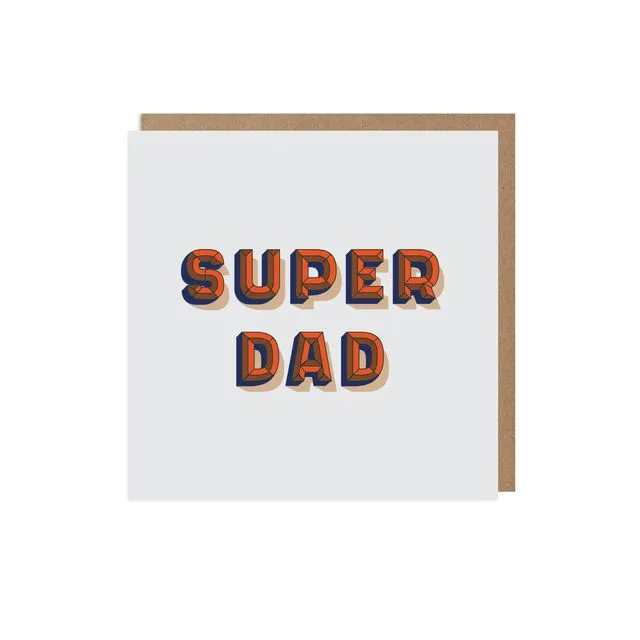 Super Dad Father's Day Card Pack of 6