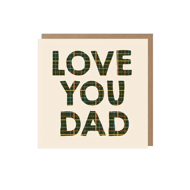 Love You Dad Father's Day Card Pack of 6