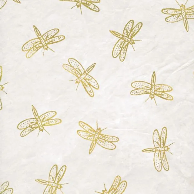 Dragonfly Lokta Gift Wrap Sheets