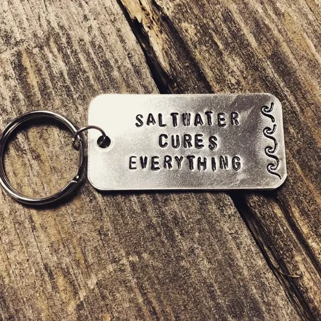 Saltwater Cures Everything Keychain