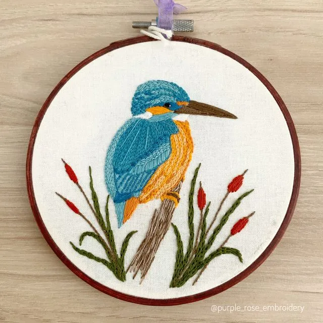 Kingfisher - Embroidery Kit